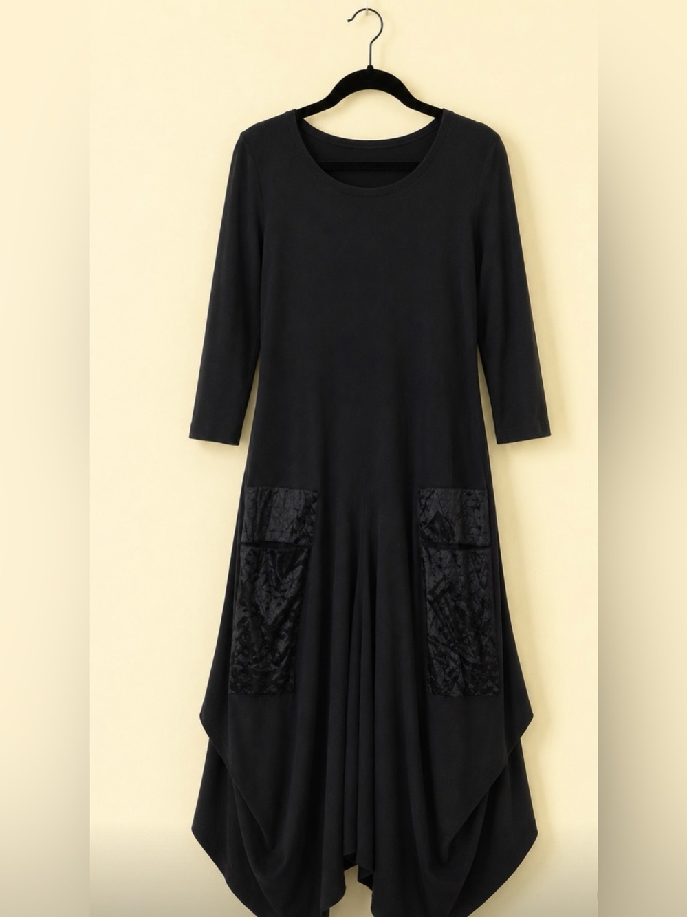 Joseph Ribkoff Black Scoop-Neck Cocoon Dress Size 12